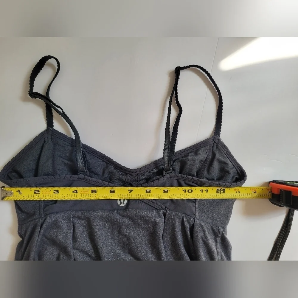 Lululemon Gray Spaghetti Strap Top